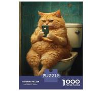 Puzzle 1000 Pièces pour Adultes Grumpy Cat's Selfie Puzzle pour Adultes Jeux Relaxants Analyse Et Logique, Idéal comme Cadeau pour Toute La Famille 52x38cm/1000pcs