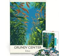 Puzzle 1000 pièces pour Adultes Grundy Center Iowa | Décoration intérieure difficile et complexe pour un anniversaire ou Noël 75x50cm