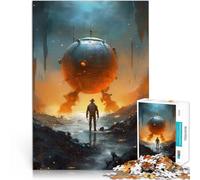 Puzzle 1000 pièces pour Adultes Guerre des Robots Jouets éducatifs d'apprentissage Activités Amusantes à la Maison, Cadeaux d'anniversaire, Cadeaux de Voyage, 38x26cm