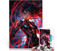 Puzzle 1000 pièces pour Adultes Guerrier de l'énigme Noire Compétition de Vitesse Manuelle pour la décoration intérieure 52x38cm