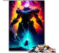 Puzzle 1000 pièces pour Adultes Guerrier et Cyborg en Carton, Jeu Familial interactif, décoration d'intérieur DIY, défi cérébral, Cadeau 1000 pièces(26x38cm)