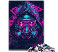 Puzzle 1000 pièces pour Adultes Guerrier mécanique Staycation Kill Time avec pièces entièrement emboîtables de Formes aléatoires 26x38cm