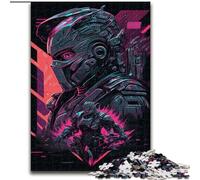 Puzzle 1000 pièces pour Adultes : Guerrier Néon, Puzzle Impossible pour Adultes, Taille 50x75cm. Un Casse-tête Stimulant à Faire soi-même, Un Jeu Familial idéal ou Un Cadeau décoratif.