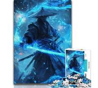 Puzzle 1000 pièces pour Adultes - Guerrier Ninja Néon 1000 pièces pour Adultes, Cadeau d'anniversaire, décoration Murale pour Les 14 Ans et Plus (Taille 75x50cm)