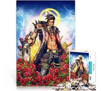 Puzzle 1000 pièces pour Adultes Guerrier Rose Fabriqué en Carton pour Les 14 Ans et Plus Décoration Parfaite Cadeau d'œuvre d'art。Taille:38x52cm/14.96x20.47pouce