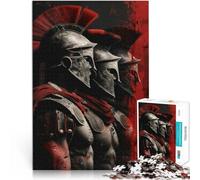 Puzzle 1000 pièces pour Adultes Guerrier Spartiate Séjour Anti-Stress pour Tuer Le Temps Car C'est Un pour Toute la Famille 38x26cm