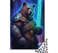 Puzzle 1000 pièces pour Adultes Guerriers de l'ours Astral 3 Puzzles pour Adultes Puzzles en Bois pour s'amuser en Famille et Passer Une soirée Jeux 1000 pièces (75 x 50 cm)
