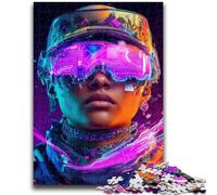 Puzzle 1000 pièces pour Adultes, Guerriers Néon, Cadeau d'anniversaire, décoration Murale pour Adolescents, à partir de 14 Ans (50x75cm)