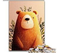 Puzzle 1000 pièces pour Adultes Happy Bear, Aide Le Cerveau à exercer des Jouets addictifs pour cultiver la Patience, décoration Parfaite (Taille 26x38cm)