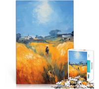 Puzzle 1000 pièces pour Adultes Herbe des Champs Jouet éducatif intellectuel décompressant Améliorer la mémoire 52x38cm