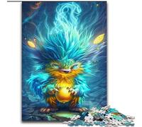 Puzzle 1000 pièces pour Adultes Hérisson de rêve en Bois, Jeu Familial interactif, Convient aux 14 Ans et Plus 50x75cm. Un pour Noël ou Un Anniversaire.