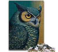 Puzzle 1000 pièces pour Adultes, Hibou, idéal pour Les soirées Jeux, Jouet coloré pour la Maison (26x38cm)