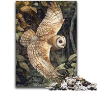 Puzzle 1000 pièces pour Adultes, Hibou Volant, Jouets éducatifs, décoration d'intérieur Unique et Cadeaux pour 14 Ans et Plus, 50x75cm
