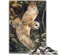 Puzzle 1000 pièces pour Adultes Hibou Volant Jouets éducatifs Jeux familiaux Améliorer l'amour Entre Les Couples 26x38cm