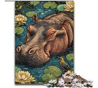 Puzzle 1000 pièces pour Adultes Hippo, Aide Le Cerveau à exercer des Jouets addictifs pour cultiver la Patience, décoration Parfaite (Taille 50x75cm)
