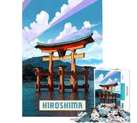 Puzzle 1000 pièces pour Adultes Hiroshima Brain Intelligence Challenge Jouet addictif Jeu Manuel décoration Murale idées Cadeaux (Taille 50x75cm)