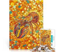 Puzzle 1000 pièces pour Adultes Homard sous Les lumières de l'océan Impossible Chaque pièce est Unique - Jeu Familial Stimulant et Amusant 75x50cm