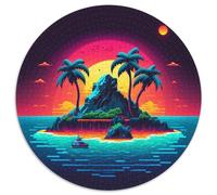 Puzzle 1000 pièces pour Adultes, île de Plage, Puzzle en Carton, décoration idéale pour la Maison ou Le Bureau, Cadeau de Noël idéal (67,5 x 67,5 cm)