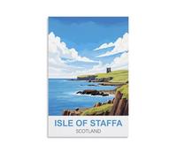 Puzzle 1000 pièces pour Adultes, Île de Staffa, Écosse, Puzzle Stimulant, Jeu de Puzzle pour Tous, Idéal pour Femmes et Hommes, 52 x 38 cm