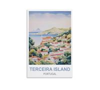 Puzzle 1000 pièces pour Adultes, Île de Terceira, Portugal, Puzzle Stimulant, Jeu de Puzzle pour Tous, Idéal pour Femmes et Hommes, 52 x 38 cm