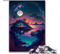 Puzzle 1000 pièces pour Adultes, Île Fantastique, décoration d'intérieur, pour Noël et Le Nouvel an des Adolescents (Taille : 26x38cm)