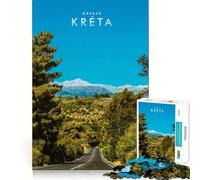 Puzzle 1000 pièces pour Adultes,îles grecques de Kreta,découpe Premium,Jeu de réflexion,Divertissement,décoration de Noël (38x52cm)