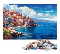 Puzzle 1000 pièces pour Adultes Illustration Couleur de la Plage de Muro Espagne pour Puzzle Une œuvre d'art pour Adolescents de 14 Ans et Plus 1000 pièces (38 x 26 cm)