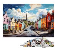 Puzzle 1000 pièces pour Adultes Illustration Couleur du comté de Clare décoration Murale Excellent Cadeau pour Les Adolescents de 14 Ans et Plus 1000 pièces (75 x 50 cm)