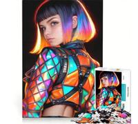 Puzzle 1000 pièces pour Adultes, Illustration de Mode Cyberpunk, Jeu Impossible, Analyse et logique, renforce l'amour Entre Les Couples 50x75cm