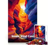 Puzzle 1000 pièces pour Adultes Inside Wind Cave National Park Art Un Cadeau créatif et créatif pour développer sa mémoire et sa Concentration Idéal pour Une Pause détente et Un Moment de Bien-être