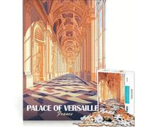 Puzzle 1000 pièces pour Adultes Intérieur du château de Versailles Jeu éducatif Difficile et Stimulant Collection d'artistes Beaux-Arts 38x26cm