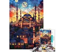 Puzzle 1000 pièces pour Adultes Istanbul's Radiant Dawn Puzzle Anti-Stress découpe de précision idéal comme Cadeau pour Toute la Famille (Taille 38x26cm)