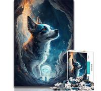 Puzzle 1000 pièces pour Adultes Jack Russell Terrier Jouet éducatif idéal comme Cadeau pour Toute la Famille (50x75cm)