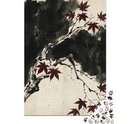Puzzle 1000 pièces pour Adultes, Japanese Maple Ink Painting
