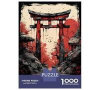 Puzzle 1000 Pièces Pour Adultes Japanese Torii Gate Wall Art Print Puzzles Pour Adultes Analyse Et Logique Liste De Souhaits Avec Le Père Noël Cadeaux Uniques Pour Un Anniversaire Et Noël 38x26cm/1000