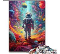 Puzzle 1000 pièces pour Adultes « Je suis dans l'espace » en Bois, Casse-tête Haute difficulté pour Adolescents 50x75cm, idée Cadeau d'anniversaire, Jeu de réflexion Stimulant