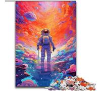 Puzzle 1000 pièces pour Adultes « Je suis dans l'espace » en Bois,idéal pour décorer soi-même ou comme Cadeau d'anniversaire. 50x75cm. Activité Adulte et familiale. Cadeau de décoration d'intérieur