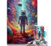Puzzle 1000 pièces pour Adultes « Je suis dans l'espace » pour Adultes et Adolescents, Jouets éducatifs, décoration d'intérieur Unique et Cadeaux 50x75cm
