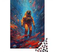 Puzzle 1000 pièces pour Adultes « Je suis dans l'espace », Puzzle carré, pour Adultes et Adolescents, Puzzles en Bois, décoration d'intérieur, 1000 pièces (75 x 50 cm)