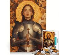 Puzzle 1000 pièces pour Adultes Jeanne d'arc Pucelle d'Orléans Jeu Impossible Analyse et logique renforce l'amour Entre Les Couples 38x52cm