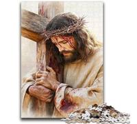 Puzzle 1000 pièces pour Adultes Jésus 1000 pièces pour Adolescents, Jeux éducatifs, décoration d'intérieur, Cadeau d'anniversaire, Cadeaux, Art Mural (50x75cm)