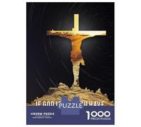 Puzzle 1000 Pièces pour Adultes Jesus Christ Quote Puzzles pour Adultes, Jeu De Réflexion Difficile, Cadeau Unique pour Un Anniversaire Ou Noël 38x26cm/1000pcs