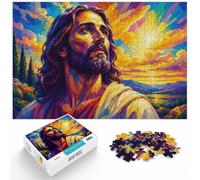Puzzle 1000 pièces pour Adultes, Jesus Christ Resurrection Easter | Pour les après-midis tranquilles pendant les fêtes : ce puzzle adulte 1000 pièces associe idée cadeau et passion du puzzle.