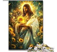 Puzzle 1000 pièces pour Adultes Jésus, Jeu Familial Anti-Stress, défi Difficile, Une œuvre d'art pour Les 14 Ans et Plus (Taille 50x75cm)