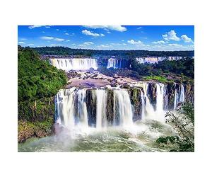 Puzzle 1000 pièces pour Adultes - Jeu d'adresse Impossible pour Toute la Famille - Jeu de Ponte coloré - Cascades d'Iguazu - Décoration d'intérieur