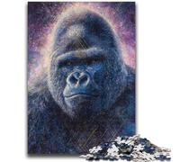 Puzzle 1000 pièces pour Adultes, Jeu de chimpanzé psychédélique, Chaque pièce est Unique - Jeu Familial Stimulant et Amusant 50x75cm