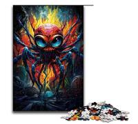 Puzzle 1000 pièces pour Adultes Jeu de Puzzle araignée psychédélique coloré décoration Parfaite pour Les Adolescents de 14 Ans et Plus 1000 pièces (75 x 50 cm)