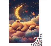 Puzzle 1000 pièces pour adultes, jeu de puzzle avec mignon ours en peluche pour la famille, puzzle en papier, puzzle de défi mental, 1000 pièces (38 x 26 cm)