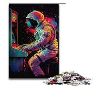 Puzzle 1000 pièces pour Adultes Jeu de Puzzle colorié astronautes de l'espace 1000 pièces