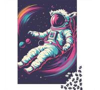 Puzzle 1000 pièces pour adultes, jeu de puzzle d'astronautes familiaux, puzzle en papier, puzzle de défi mental, 1000 pièces (38 x 26 cm)